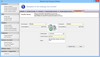 Whistler Small Business Software screenshot 8