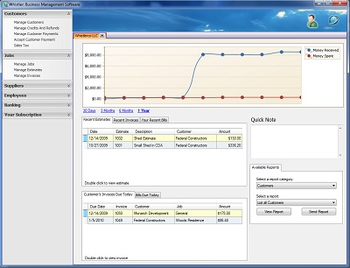 Whistler Small Business Software screenshot