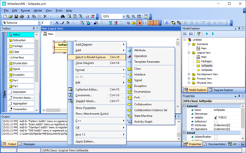 WhiteStarUML Portable screenshot 3