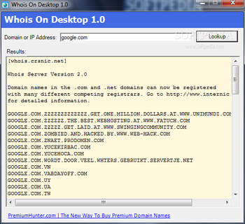 Whois On Desktop screenshot