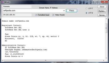 WhoIs screenshot