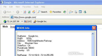 WHOIS Toolbar for Internet Explorer screenshot 2