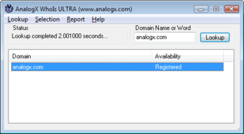 WhoIs ULTRA screenshot