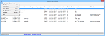 WhoIsConnectedSniffer screenshot 2