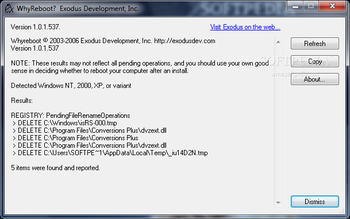 WhyReboot screenshot