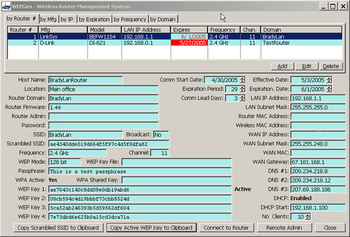 Wi-Fi WEP Key Generator screenshot