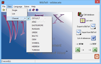 WibTeX screenshot 3