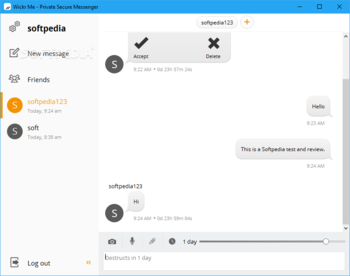 Wickr Me screenshot