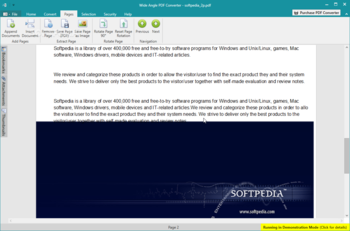 Wide Angle PDF Converter screenshot 3
