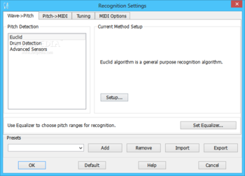 WIDI Recognition System Standard screenshot 11