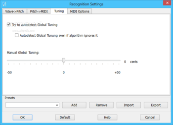 WIDI Recognition System Standard screenshot 13