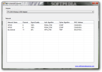 WiFi Channel Scanner screenshot