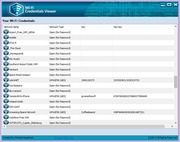 WiFi Credentials Viewer screenshot