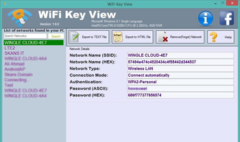 Wifi Key View screenshot