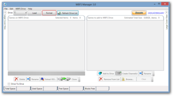 Wii Backup File System Manager screenshot