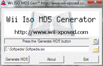 Wii ISO MD5 Generator screenshot