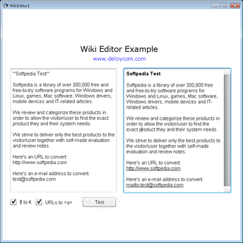 WikiEditor screenshot