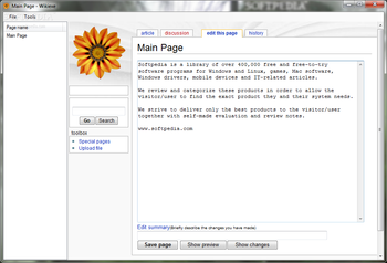 Wikiexe screenshot