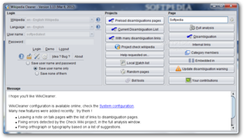Wikipedia Cleaner screenshot