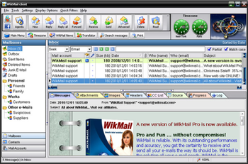 WikMail screenshot