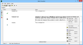 Wild Checklist Professional screenshot