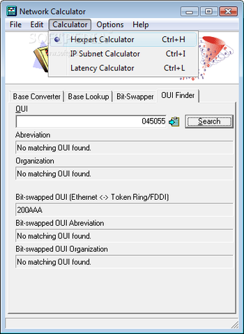 WildPackets Network Calculator screenshot 12