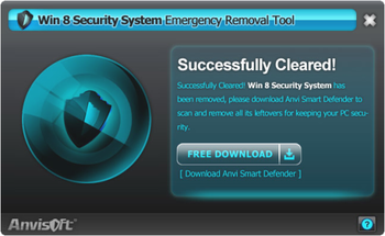 Win 8 Security System Removal Tool screenshot