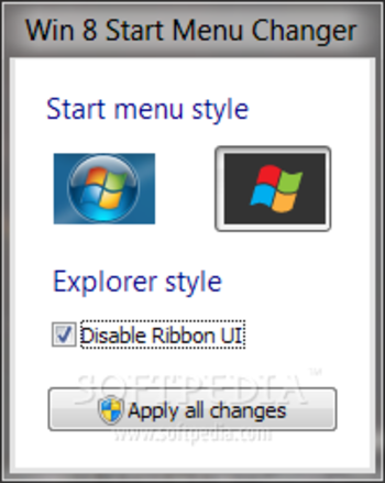 Win 8 Start Menu Changer screenshot