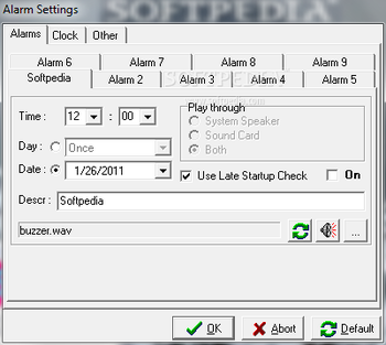 Win Alarm Clock screenshot 2