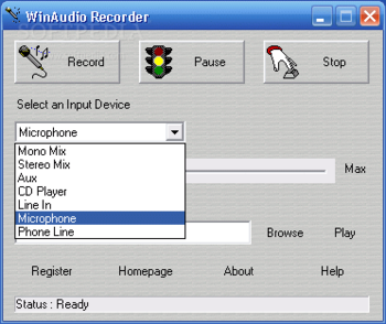 Win Audio Recorder screenshot 3
