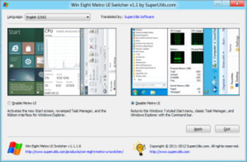 Win Eight Metro UI Switcher Portable screenshot