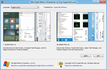 Win Eight Metro UI Switcher screenshot