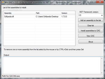 Win GAC screenshot