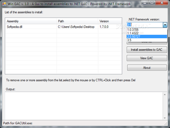 Win GAC screenshot 2