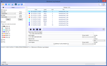 Win Log Analyzer screenshot