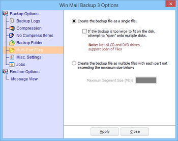 Win Mail Backup screenshot 15