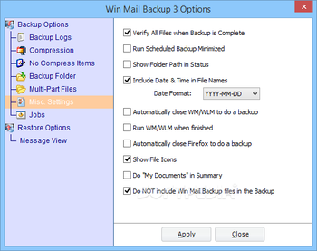 Win Mail Backup screenshot 16