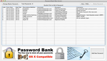 Win Password Bank screenshot