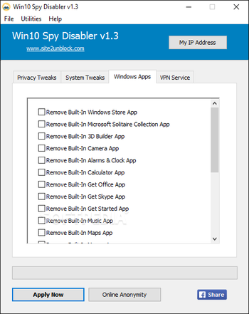 Win10 Spy Disabler screenshot 3