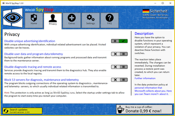 Win10 SpyStop screenshot 2