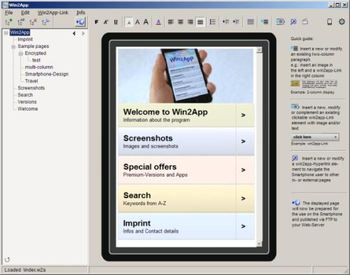 Win2App Personal Version screenshot