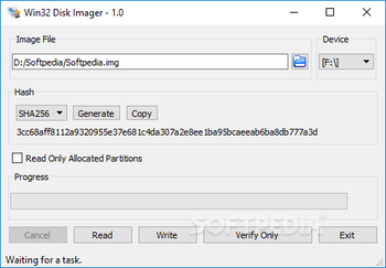 Win32 Disk Imager screenshot