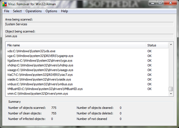 Win32/Alman Remover screenshot
