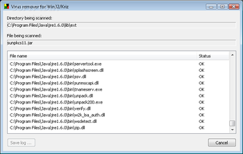 Win32/Kriz Remover screenshot