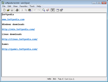 Win32Pad screenshot