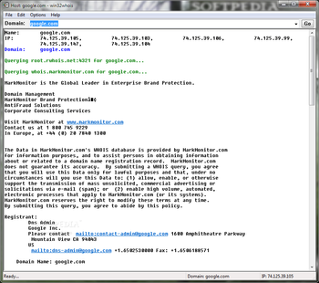 Win32Whois screenshot