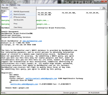 Win32Whois screenshot 2