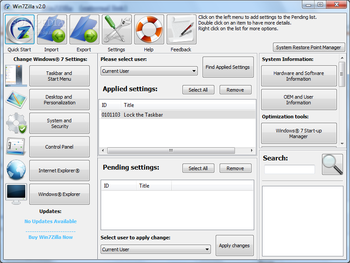 Win7Zilla screenshot 2