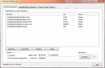 WinAES screenshot