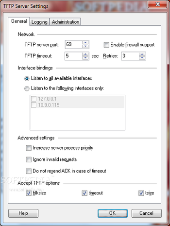 WinAgents TFTP Server Manager screenshot 4